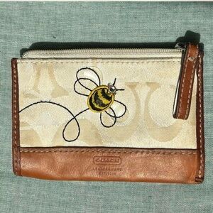 Rare Vintage Y2K Coach Optic Bumble Bee Wallet/Coin Purse